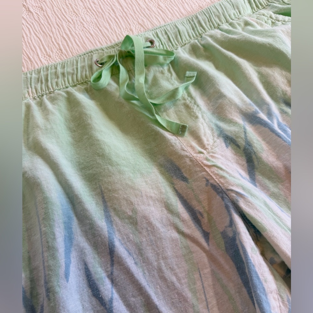 Bandolino Linen Pants white blue size 14P - Picture 6 of 16
